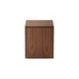 Mass End table wood brown / Drawer - 40 x 40 x H 47 cm - NEW WORKS