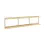 Mensola a muro Groove legno naturale / L 192 x H 47,5 cm - KARUP DESIGN