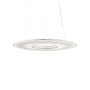 Pendelleuchte Iris Horizontal textil weiß / LED - Ø 80 cm - Dix Heures Dix