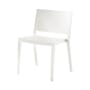 Lizz Stacking chair plastic material white Matt version - Kartell