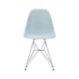 Stuhl RE DSR - Eames Plastic Side Chair plastikmaterial blau / (1950) - Beine verchromt / recycelt - Vitra