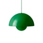 Suspension Flowerpot Big VP2 métal vert signal / Ø 50 cm - Verner Panton, 1968 - &tradition