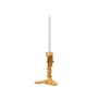 Bougeoir Drip Large or métal / 11 x 18 x H 25 cm - Fonte d'aluminium - POLSPOTTEN