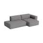 Canapé d'angle Mags Soft Low Armrest n°3 gris foncé / 2,5 places - L 256.5 cm / Accoudoir droite - Hay