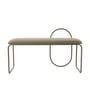 Gepolsterte Bank Angui textil beige / Recycling-Polyester - L 110 cm - AYTM