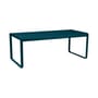 rechteckiger Tisch Bellevie metall blau / L 196 cm - für 8 bis 10 Personen - Fermob