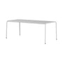 rechteckiger Tisch Panorama metall grau / 190 x 90 cm - 8 Sitze - TIPTOE