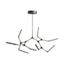 Sospensione Stick Mini LED metallo marrone / Articolato - 124 x 95 cm - 101 COPENHAGEN