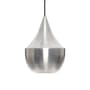 Sospensione Unbeaten Fat LED metallo argento / Ø 24 cm x H 30 cm - Tom Dixon