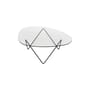 Table basse Pedrera, verre lisse / 106 x 86 cm - Réédition 1955 - Gubi