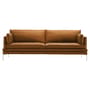 Sofa William leder braun / 3-Sitzer - L 224 cm - Zanotta