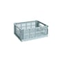 Colour Crate Basket plastic material blue Medium / 26.5 x 34.5 cm - Recycled - Hay