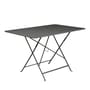 Tavolo pieghevole Bistro metallo nero / 117 x 77 cm - 6 persone - Foro ombrellone - Fermob