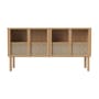 Buffet Cana fibre végétale bois naturel / L 159 x H 84,4 cm - cannage rotin - Bolia
