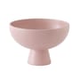 Coupe Strøm Large céramique rose / Ø 22 cm - Fait main - raawii