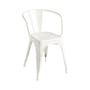Fauteuil empilable A56 Indoor métal blanc / Acier - Pour l'intérieur / Réédition 1956 - Tolix