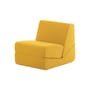Poltroncina Galeotta tessuto giallo / Poltrona trasformabile - Riedizione del 1968 - Zanotta