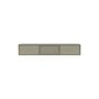 Hängendes TV-Möbel Octave V holz grau / L 138 x T 30 x H 24 cm - MONTANA