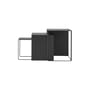 Satz-Tische Cluster metall schwarz / Set aus 3 Satz-Tischen - Ferm Living