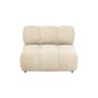 Gepolsterter Sessel Waffle textil beige / Sofa modulierbar - NV GALLERY