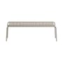 Banc Week-end métal beige / Aluminium - L 156 cm - Petite Friture