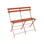Banquette extérieure Bistro metallo arancione / Pieghevole - 2 posti / L 88 cm - Fermob