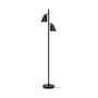 Bremen Floor lamp metal black / 2 adjustable spotlights - H 162 cm - It's about Romi