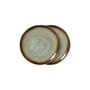 Piatto da dessert 70s ceramics ceramica verde / Set di 2 - Ø 17,5 cm - HK LIVING