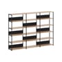 Bücherregal UNIT 6 metall schwarz / H 215 x B 244 cm - TIPTOE
