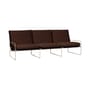 Canapé de jardin 3 places Desert tissu marron / L 233 cm - Ferm Living