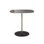 Thierry End table glass grey / 33 x 50 x H 50 cm - Glass - Kartell