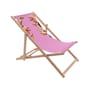 Klappbare, schrägstellbare Loungeliege Toiletpaper holz bunt / Lipsticks pink - Seletti