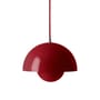 Suspension FlowerPot VP1 métal rouge / Ø 23 cm - By Verner Panton, 1968 - &tradition