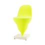 Chaise rembourrée Gelato tissu jaune - Moustache