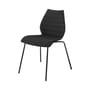 Chaise rembourrée Maui Soft tissu noir - Kartell