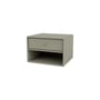Wandmontierter Nachttisch Dash holz grau / Konsole - L 35,4 x T 30 x H 24 cm - MONTANA