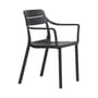 Fauteuil empilable Cassia noir - NARDI