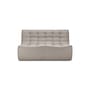 Divano destro N701 tessuto beige / 2 posti - L 140 cm / Cotone riciclato - Ethnicraft