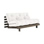 Schlafcouch Roots holz weiß / B 160 cm - 3 Positionen / Struktur Braun - KARUP DESIGN