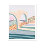 Affiche Terrazzo Stair By Charlie Bennell papier multicolore / 46 x 61 cm - Slowdown Studio