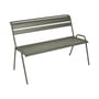 Monceau Bench with backrest metal green grey W 116 cm - 2 to 3 guests - Fermob