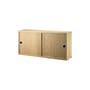 Caisson / 2 portes coulissantes - L 78 x P 20 x H 37 cm - String Furniture