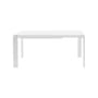 Four Extending table wood white / L 160 to 260 cm - Soft-touch laminate - Kartell