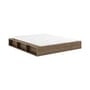 Letto matrimoniale Ziggy legno marrone / Per materassi da 160 x 200 cm - Contenitore incorporato - KARUP DESIGN