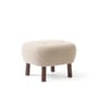 Pouf ATD1 tissu bois beige / Laine bouclée - &tradition