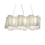 Suspension Logico grande verre blanc / 3 éléments en ligne - Artemide