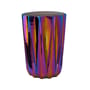 Table d'appoint Oily Folds céramique multicolore / Céramique iridescente - Ø32 x H45 cm - POLSPOTTEN