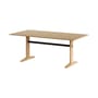 Table rectangulaire Post bois naturel / 190 x 95 cm - 8 places - TIPTOE