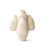 Vase Allpa Mini keramik weiß beige / Ø 25 x H 28 cm - Handgefertigte Keramik - Moustache