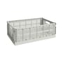 Colour Crate Basket plastic material grey Large / 34.5 x 53 cm - Recycled - Hay
